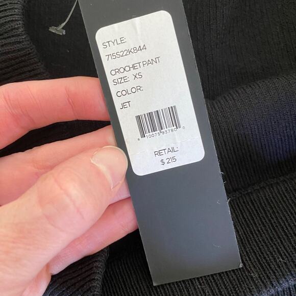 Toccin Crochet Pants in Jet Black - Picture 6 of 8